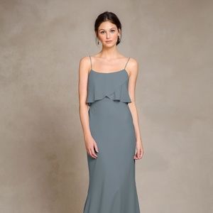 Jenny Yoo Bridesmaid Dress Blake Mayan Blue Size 4